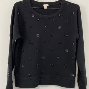 J Crew Sequin Sweatshirt